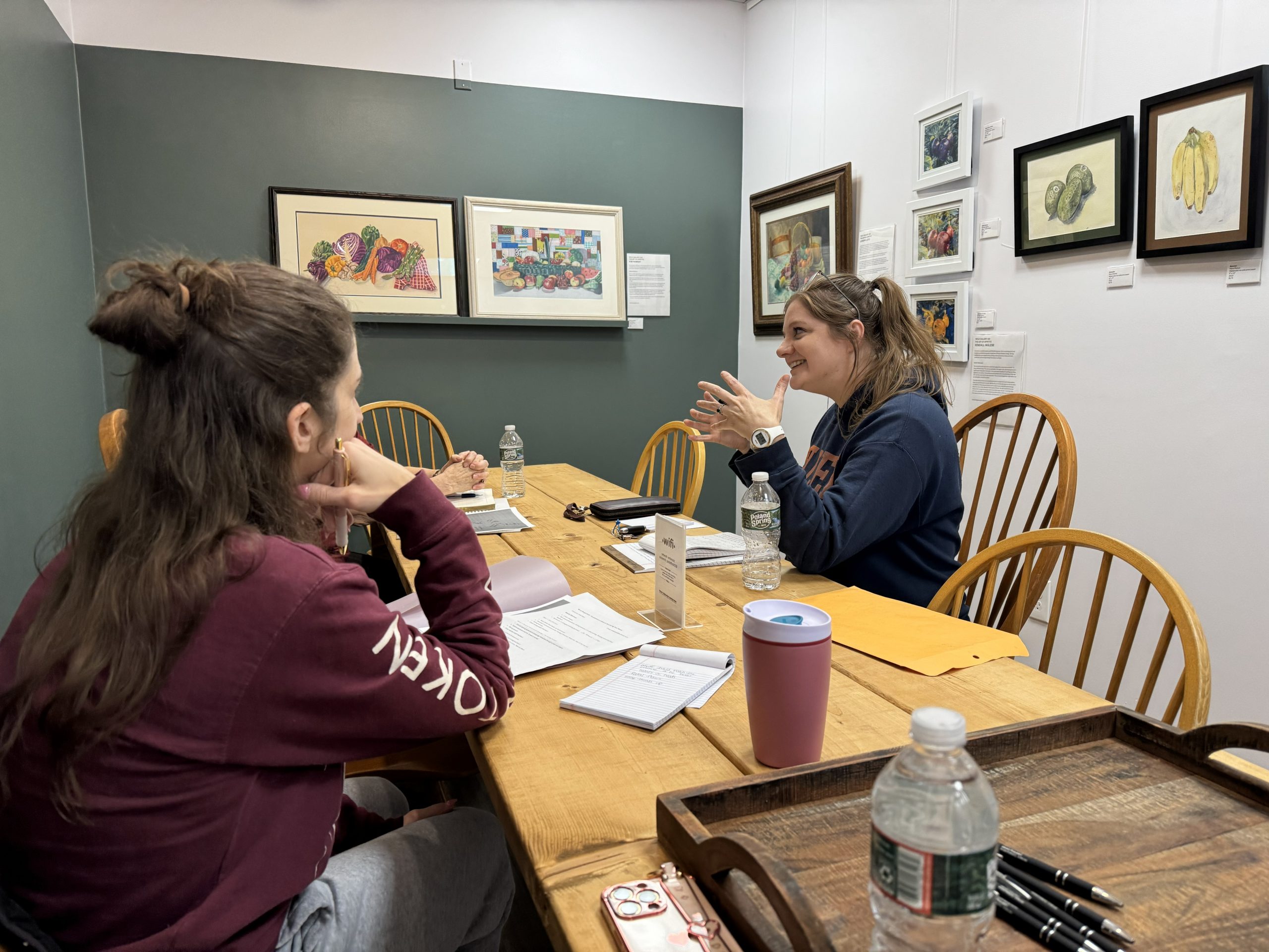 Writers working together at WCLC