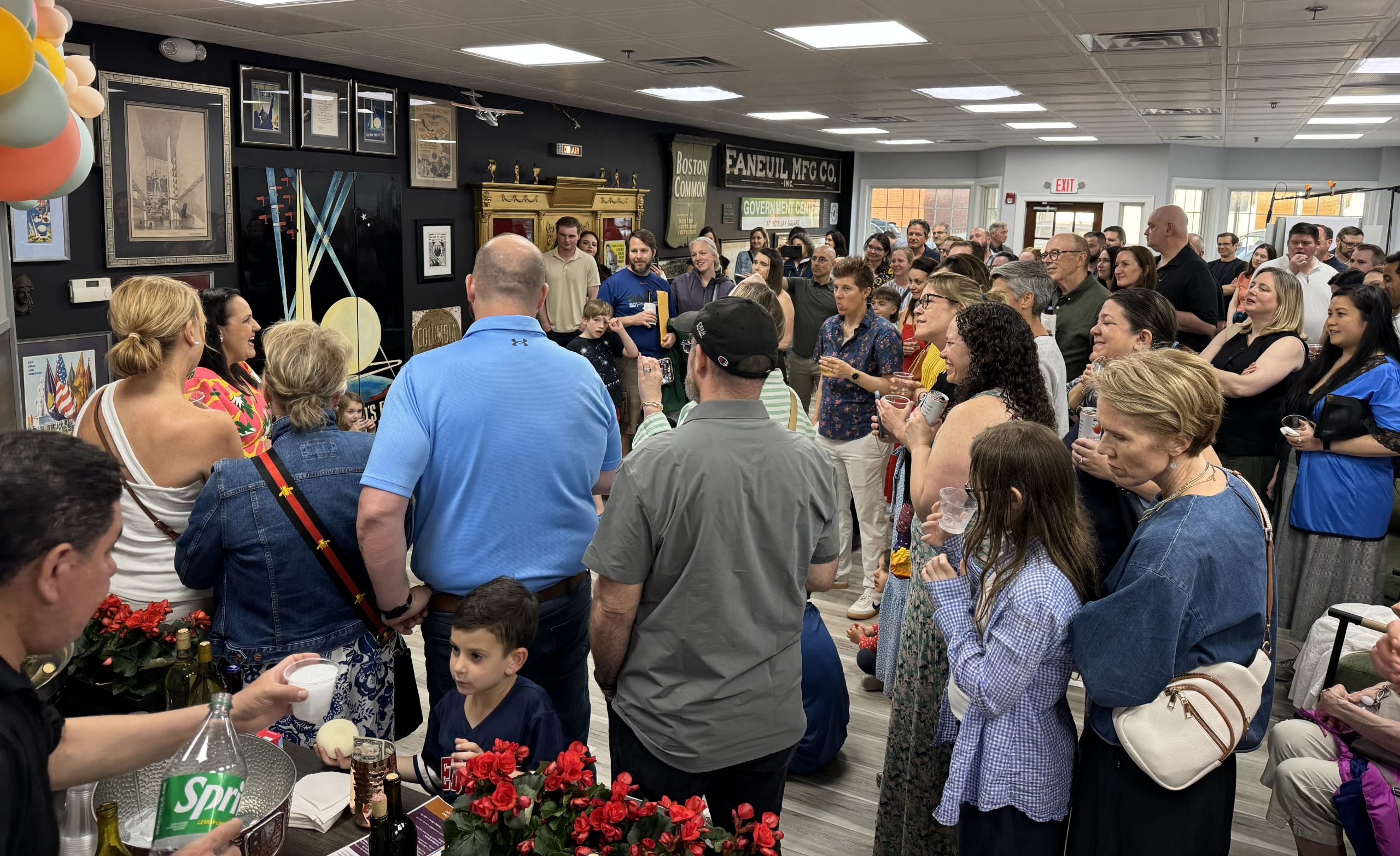 Writers at a workshop event